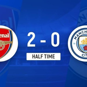 阿森纳2-0领先曼城！新援措利斯头球摆渡，哈弗茨头球接力破门